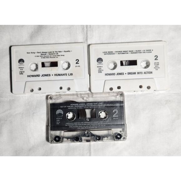 Howard Jones Vintage Cassette Lot of 3 Tested (80's) Pre-owned - Picture 3 of 5